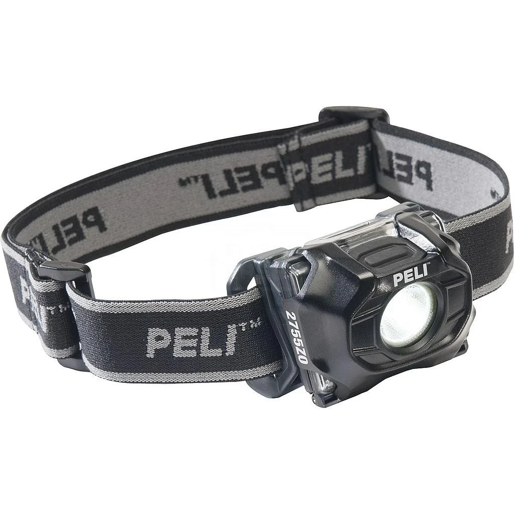 PELI&trade; LED pandelampe SORT, PELI&trade; 2755Z0 Headlamp - ATEX Zone 0 lyser op til 35 meter