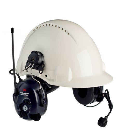 3M PELTOR LiteCom Plus Høreværn, 33 dB, PMR 446 MHz, hjelmmonteret, MT7H7P3E4410-EU.