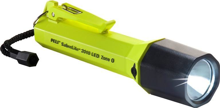 PELI&trade; 2010 SABRELITE LED lygte PELI&trade; 2010 SabreLite LED er en slagfast og vandtæt LED lygte, som er Ex / ATEX godkendt til zone 0.