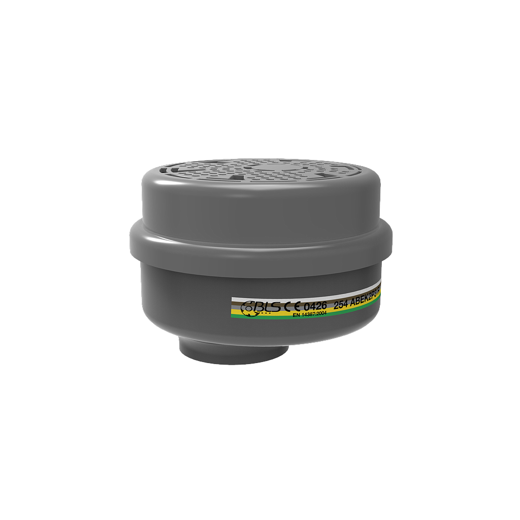 BLS 254 ABEK2HgP3 R FILTER med bajonetfatning genanvendelig, passer til BLS 5700 helmaske