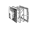 North A160761-25 Glas visir, pakke med 25 stk
