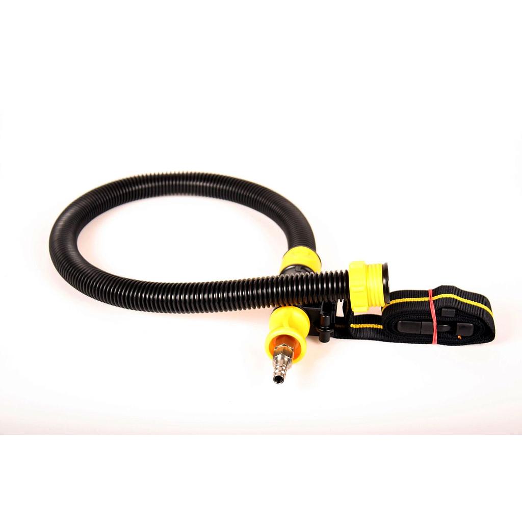 North A161374 Slange til regulator med DIN-gevind, 22 mm., regulator med bælte samt kulfilter