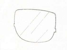 3M Speedglas Ydre beskyttelsesglas 9000 (standard), 426000 - Ydre beskyttelsesglas til 9000 og 9002.