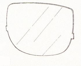 3M Speedglas Ydre beskyttelsesglas 9000, ridsefast, 427000 - Ydre beskyttelsesglas, ridsefast.