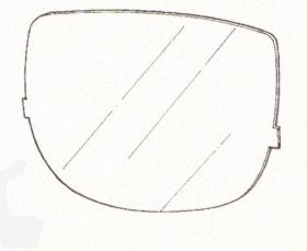 3M Speedglas Ydre beskyttelsesglas 9000, varmefast, 427071 - Ydre beskyttelsesglas, varmefaste.