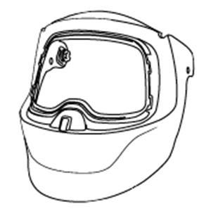 3M Speedglas Indre skærm 9100MP, 570895 - 3M Speedglas 9100 MP Air indre skærm u/vip-op mekanisme, front kit og visirglas.