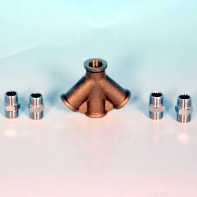 3M 3-vejs kobling, 312-03-00P - 3-vejs kobling til Aircare filterpanel.
