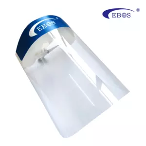 Klart medicinsk visir med antidug, EN166 2001, 330 X 220 X 35 mm