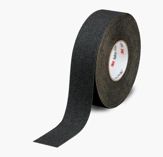 3M Safety-Walk Skridsikringstape, blød type, medium, Sort, 305 mm x 18.3 m.