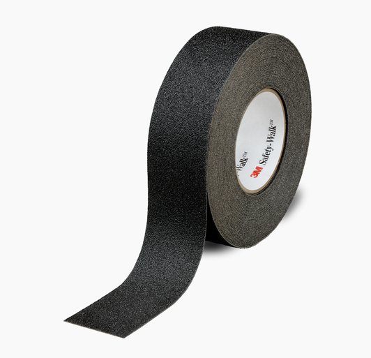 3M Safety-Walk Skridsikringstape, blød type, medium, Sort, 51 mm x 18.3 m.
