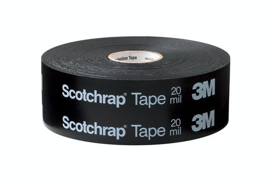 3M Scotchrap tape 51 sort kraftig vinyl tape til korrosionsbeskyttelse 50 mm x 30.5 m, 0.51 mm tyk.