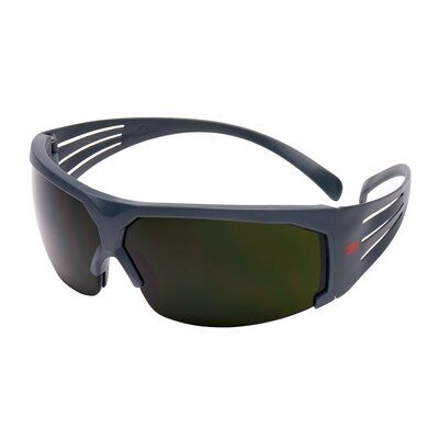 3M SecureFit beskyttelsesbriller, gråt/sort stel, anti-ridse, IR linse DIN 5, SF650AS-EU.