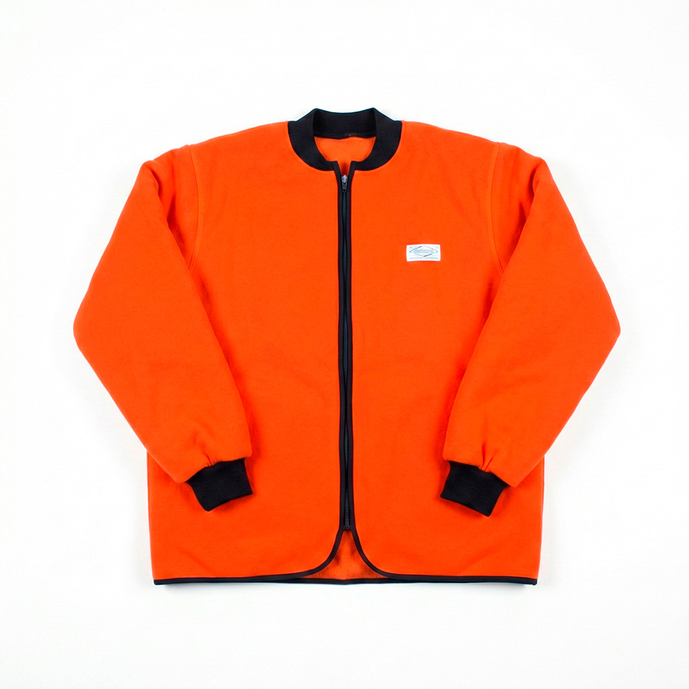 Fleece jakke rib ved ærmer kinakrave XXXLarge