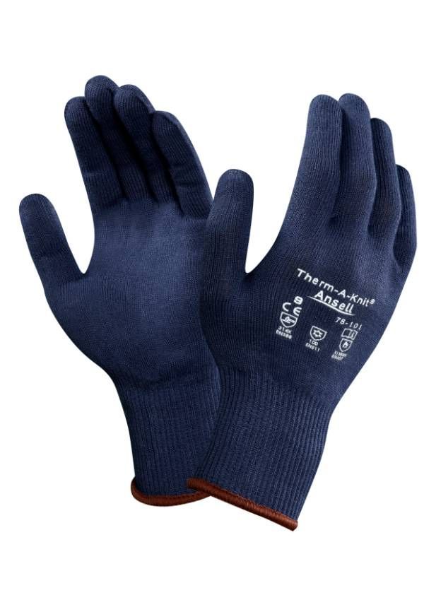 Ansell ActivArmr 78-101 Let, elastisk termisk beskyttelseshandske, mod kulde, god som inderhandske, Dacron tråde leder sveden væk. længde 230 mm til 2