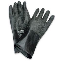 Honeywell Let, tynd og smidig butyl handske med ru overflade og rullekant, B174R, Længde 350 mm tykkelse 0,43 mm 8 - M