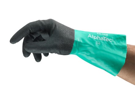 Ansell AlphaTec 58-128 Nitrilhandske, væsketæt, fremragende greb længde 280 mm 11 - XXL