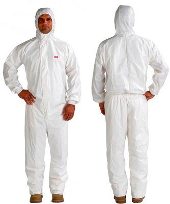 3M Beskyttelsesdragt type 5/6 hvid str. S-4XL, antistatisk. Medium