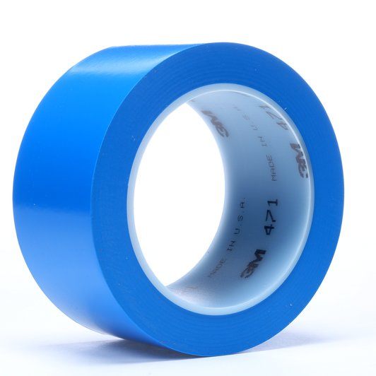 3M Vinyl Tape 471, Blå, 50 mm x 33 m, ( 24 rl/krt ).