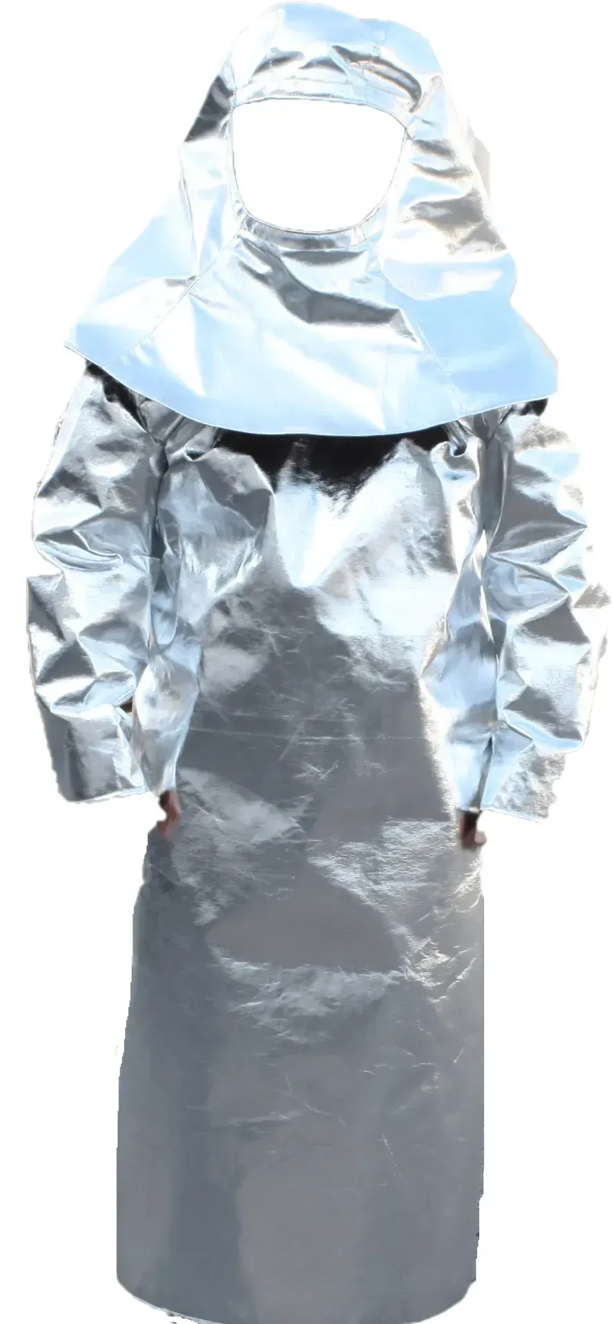 Varmex Alu 16V15-2818 Ærmeforklæde mod strålevarme i V15 Alu, snap velcro lukning i ryg, polsteret ved hals Str. XS-XXXXL Large