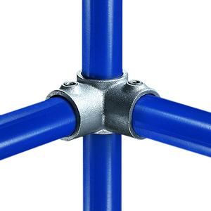 3-vejs hjørne (90°) - fitting 21, 60,3 mm (21-9), Kee Clamp galvaniseret rørfitting.