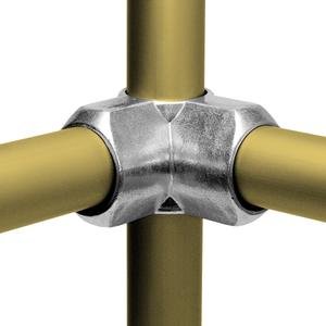 3-vejs hjørne (90°) - fitting L21 - 42,4 mm (L21-7), Kee lite alu rørfitting.