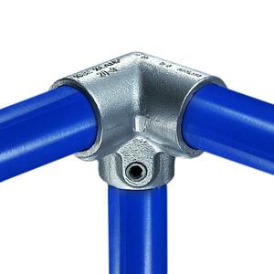 3-vejs hjørne-top - fitting 20, 21,3 mm (20-4), Kee Clamp galvaniseret rørfitting.