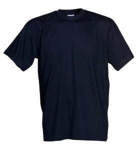 T-shirt, 100% bomuld, Marineblå single-jersey 140/145 g/m2 Small