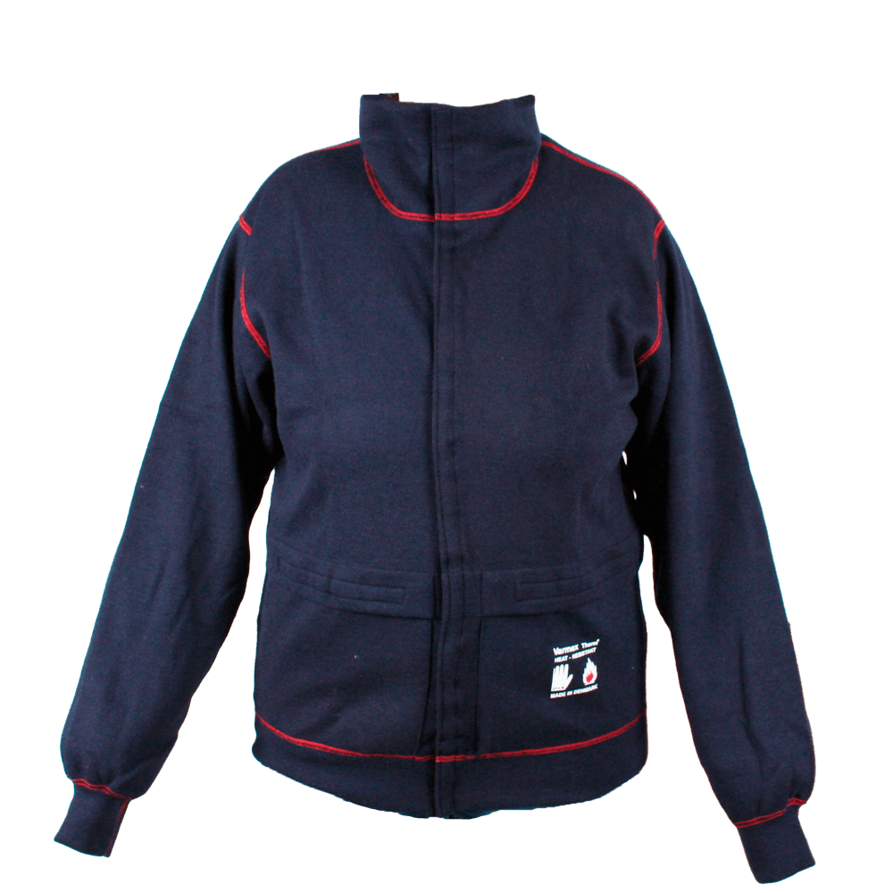 Rullekravetrøje med praktiske lommer samt velcro lukning i VARMEX Therm, antistatisk højisolerende mod varme som kulde str XS-XXXXL Medium
