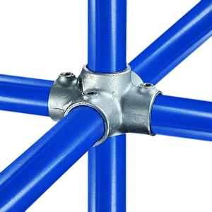 4-vejs kryds - fitting 40, 60,3 mm (40-9), Kee Clamp galvaniseret rørfitting