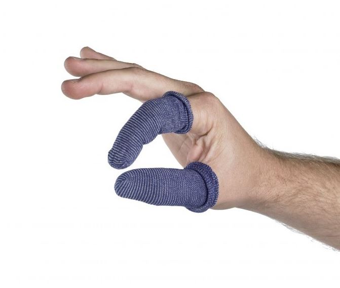 Detectaplast detekterbare blå fingertutter L 8 x 2,4 cm rør a 50 stk Large