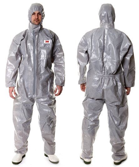 3M 4570 Alsidig grå Coverall kemikaliedragt coverall type 3/4/5/6,. XLarge