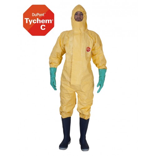 Tychem 2000 C Chemical Coverall - Type 3B/4B 5B/6B - Style No. 6121 Standard kemidragt TCCHA5TYL00 XXXLarge
