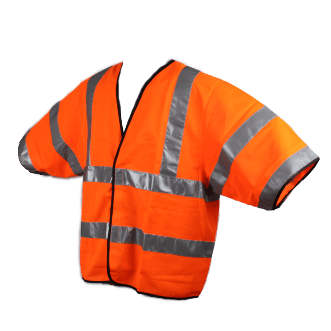 Orange Kl. 3 refleksvest kortærmet str XXXL