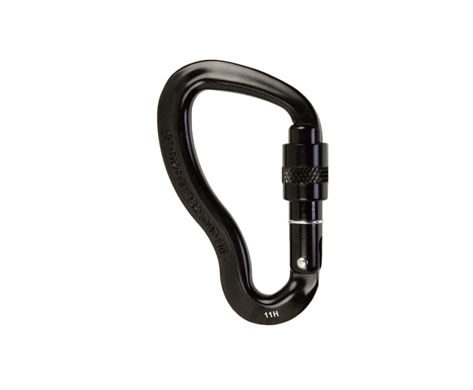 Aluminium karabin med skrueluk, 105 x 62 mm, 25kN, PPEH-26
