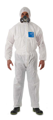 Microgard AlphaTec 1500 plus hvid støvdragt antistatisk EN 1149-5 type 5/6 beskytter mod biologiske partikler EN 14126 XLarge
