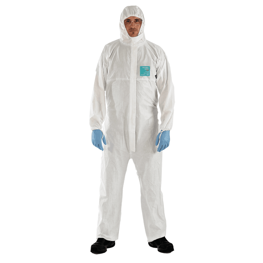 Microgard 2000 TS Plus hvid beskyttelsesdragt type 4/5/6 - Large | Beskyttelsesdragter | Asbestfibre (kun udendørs arbejde) | DISCOUNT