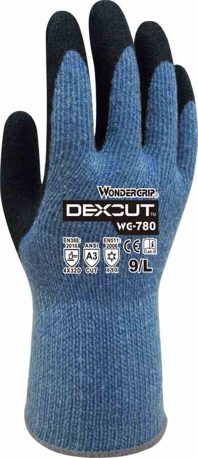 WG-780 WonderGrip Dexcut skærefast (cut 5 ) niveau D vinterhandske, den ultimative vinterhandske med nitrilbelægning, der kombinerer kulde som skæref