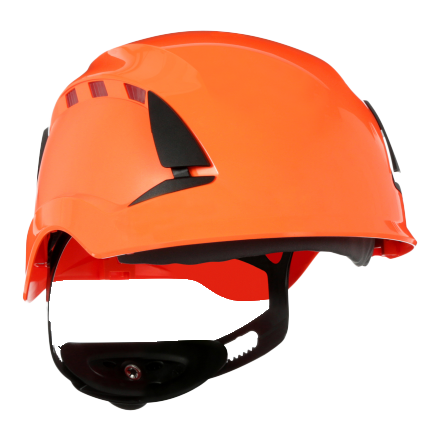 3M SecureFit X5500, ventileret og godkendt efter EN 397. Orange
