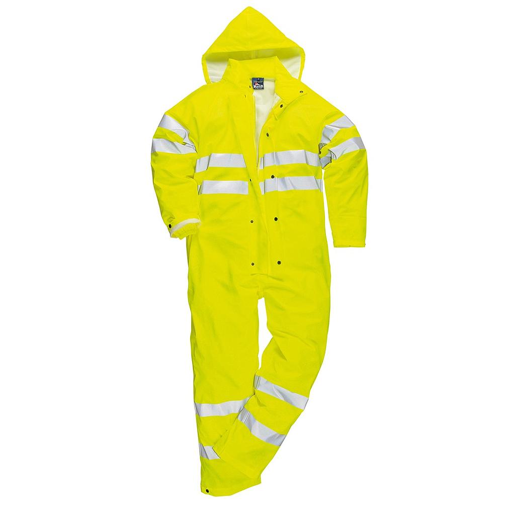 Fluorescerende gul heldragt med refleks EN471 Small