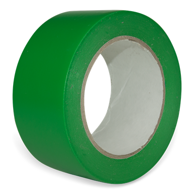 Gulvtape og Afstribningstape, 50 mm x 33 meter x 0,15 mm, DENFOIL Grøn