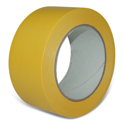 Gulvtape og Afstribningstape, 50 mm x 33 meter x 0,15 mm, DENFOIL Gul