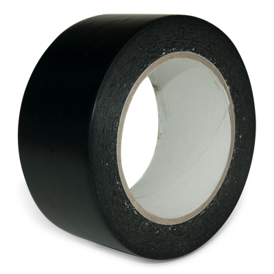 Gulvtape og Afstribningstape, 50 mm x 33 meter x 0,15 mm, DENFOIL Sort