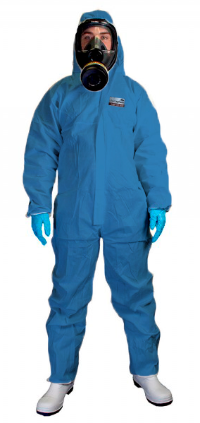 Blå sikkerhedsdragt brandhæmmende, Type 5B & 6B, antistatisk beskyttelses coverall - Chemsplash 2513B XLarge