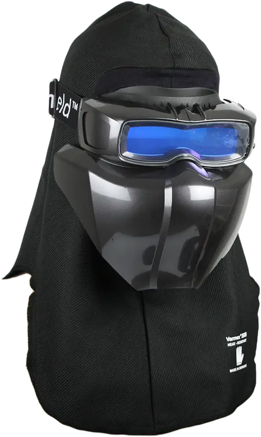 Svejsemaske med VARMEX standard svejsehætte og automatisk neddæmpende svejsebriller, Arcshield 2 Medium
