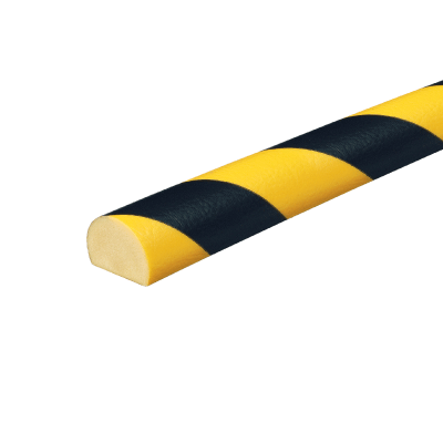Overfladebeskytter Profil C - Gul/Sort 1 meter