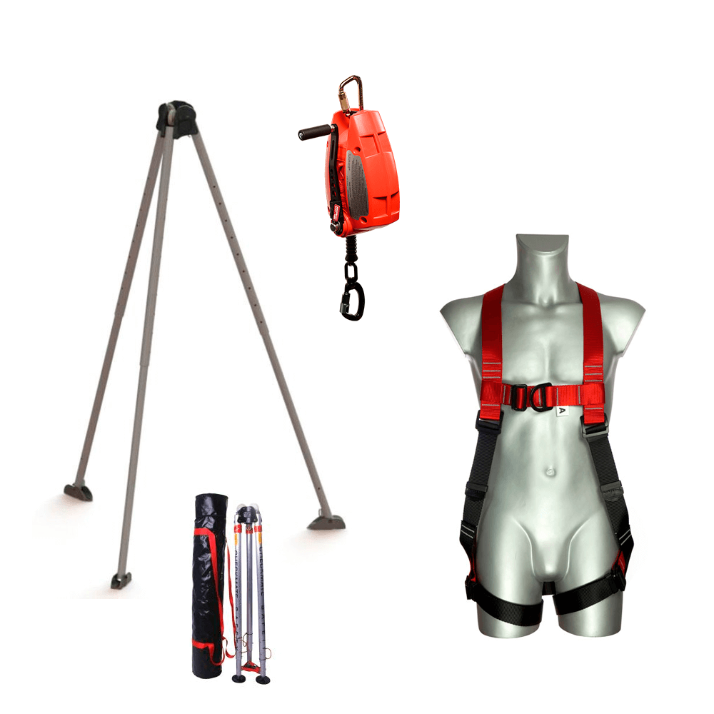 UDLEJNING Treben udlejningssæt inkl. Treben TR3 + Treben pose TR3 Bag + PBH 2 sele + FABXR18C faldblok