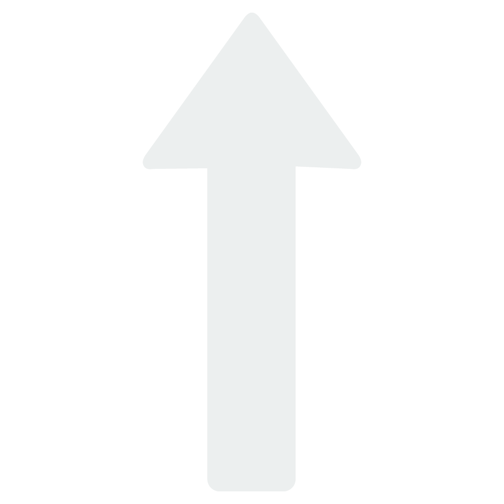 10 stk. Gulvpile til rute- og gulvmarkering, 125 x 270 mm. Hvid