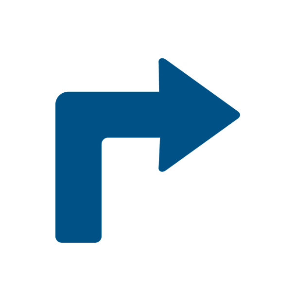 10 stk. Højrevendte til rute- og gulvmarkering, 200 x 200 mm. Blå