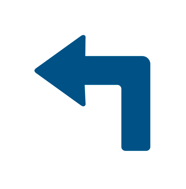10 stk. Venstrevendte gulvpile til rute- og gulvmarkering, 200 x 200 mm. Blå