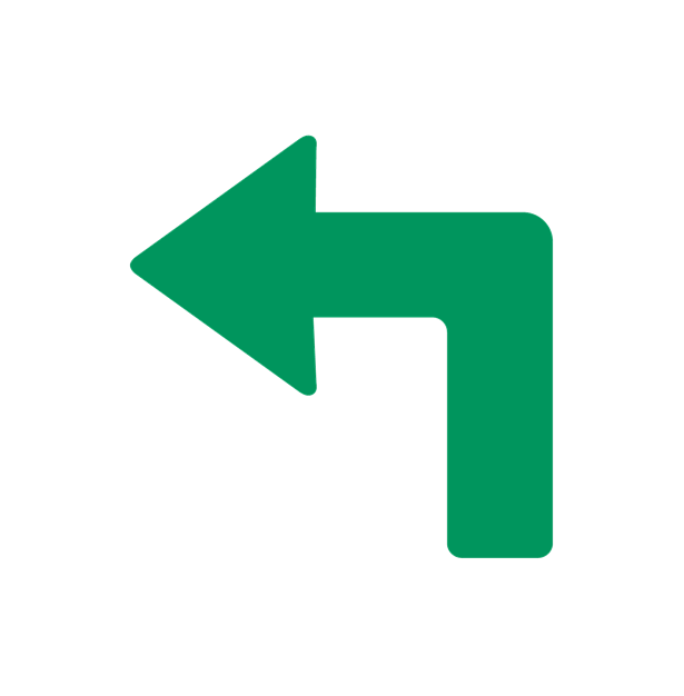 10 stk. Venstrevendte gulvpile til rute- og gulvmarkering, 200 x 200 mm. Grøn